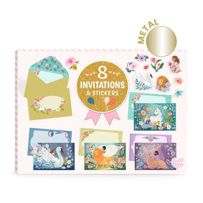 Wonderful Creatures Card & Blank Invitation Set
