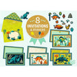 Dinosaur Card & Blank Invitation Set