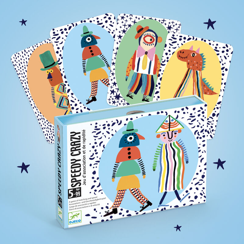 Close-up detail of the Speedy Crazy Fast Matching Card Game