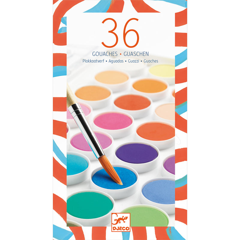 36 Gouache Colour Paint Palette