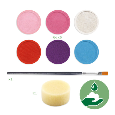 Sweet Body Art Palette 6 Colours