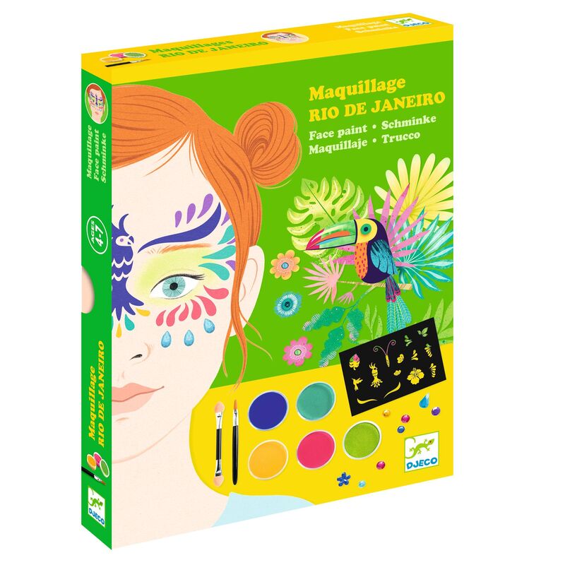 Rio de Janeiro Face Painting Activity Kit