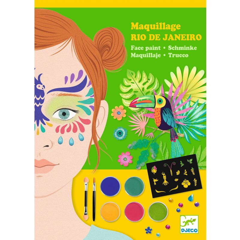 Rio de Janeiro Face Painting Activity Kit