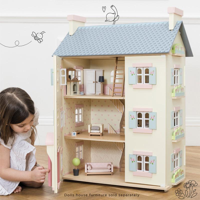 Close-up detail of the Le Toy Van Daisylane Cherry Tree Hall Doll House