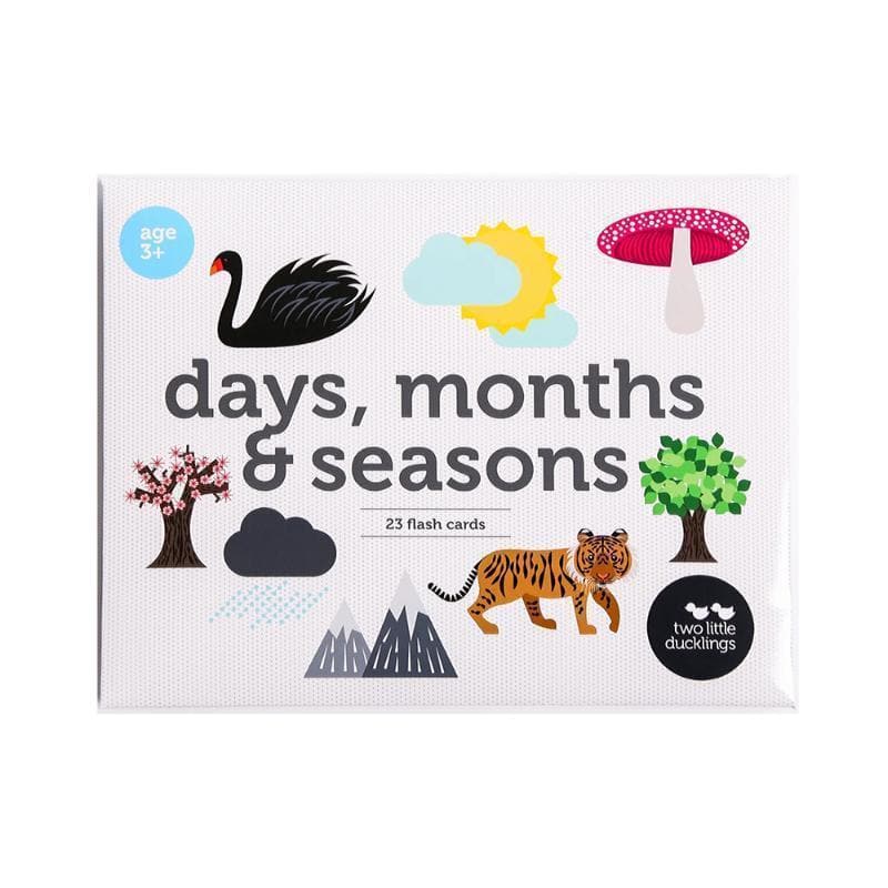Days, Months, Season Flashcards-Educational Play-My Happy Helpers