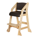 Dine and Grow HIGH CHAIR - Black & Varnish (with Harness)