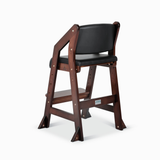 Dine and Grow HIGH CHAIR - Walnut & Black (with Harness)