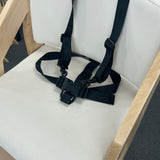 Dine and Grow HIGH CHAIR - Walnut & Black (with Harness)