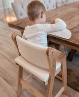 Dine and Grow TODDLER DINING CHAIR - White & Varnish