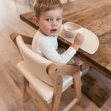 Dine and Grow TODDLER DINING CHAIR - White & Varnish