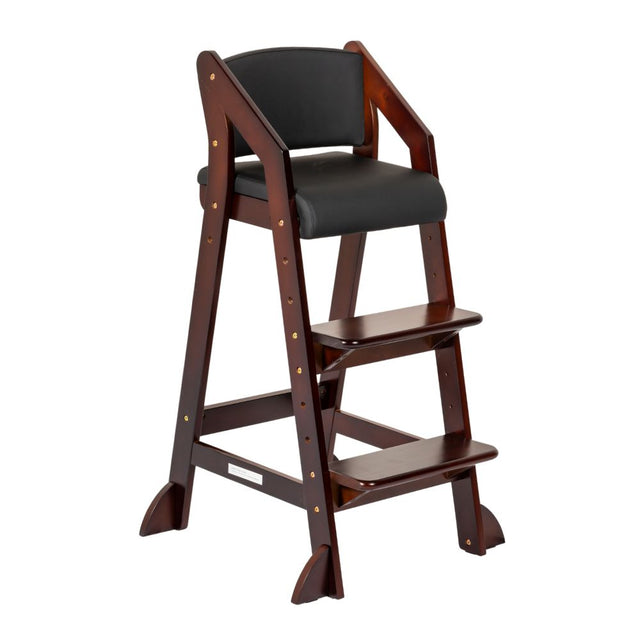 Dine and Grow TODDLER ISLAND CHAIR - Walnut & Black