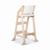 Dine and Grow TODDLER ISLAND CHAIR - White & Varnish