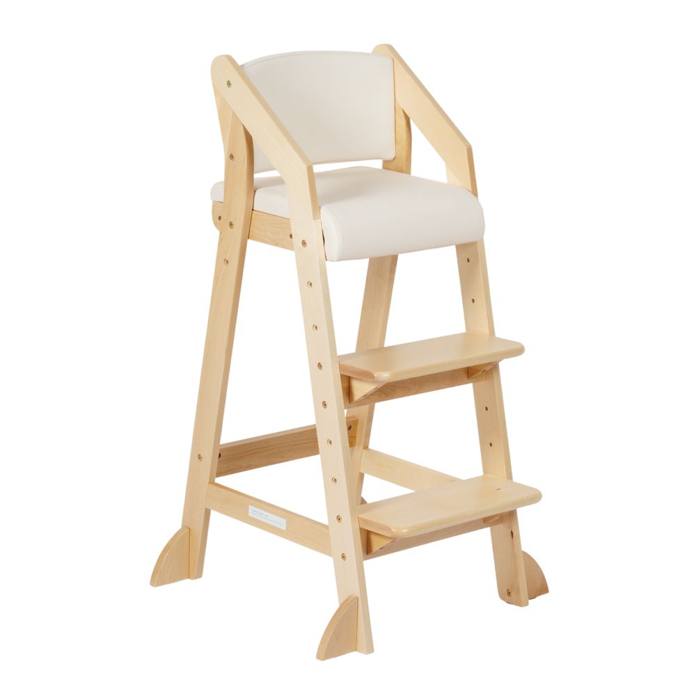 Island Bench Toddler Dining Chair White Varnish My Happy Helpers