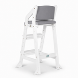 Dine and Grow TODDLER ISLAND CHAIR - White & Grey October Pre Order