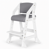Dine and Grow TODDLER DINING CHAIR - White & Grey October Pre Order