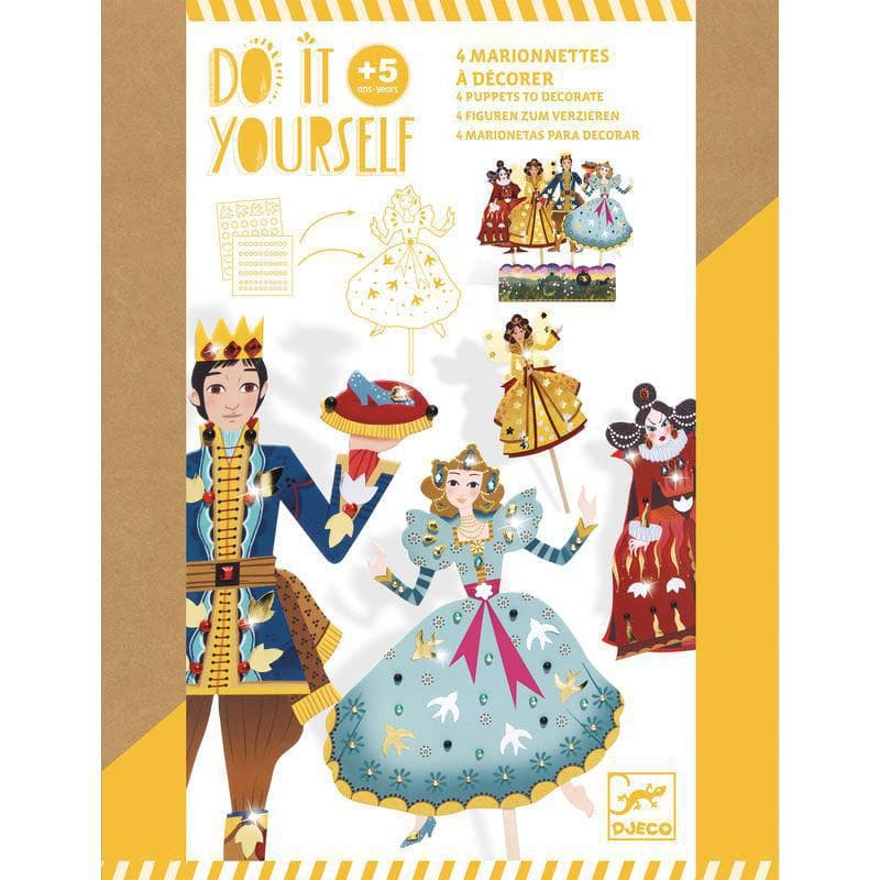 Do It Yourself Cinderella Puppets-Creative Play & Crafts-My Happy Helpers