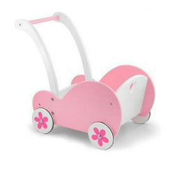 Doll Buggy - Pink & White