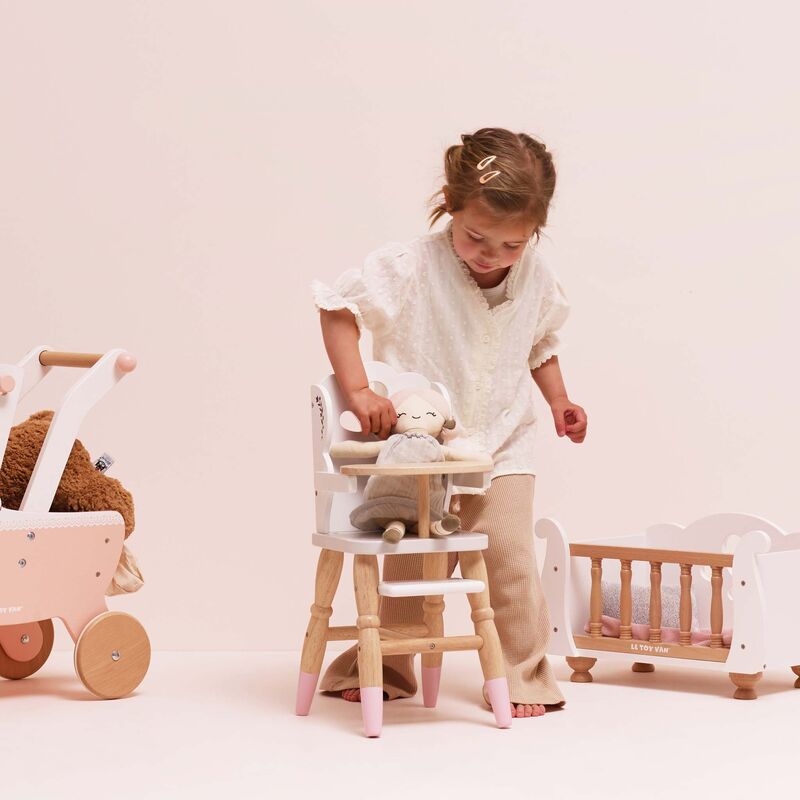 Dolls Wooden High Chair