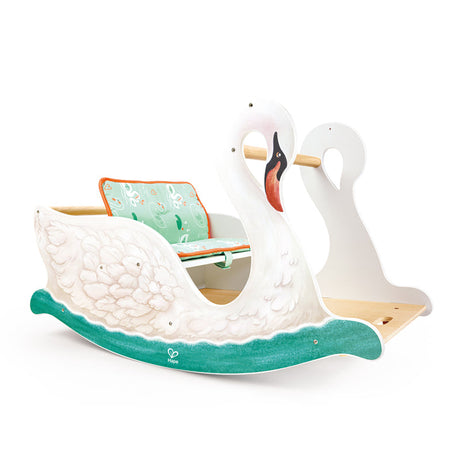 Hape 2-in-1 Swan Seat rocking toy for children aged 6 months+