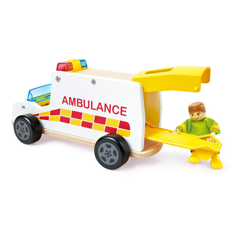 Hape Rapid Response Toy Ambulance pretend play set for children aged 2+