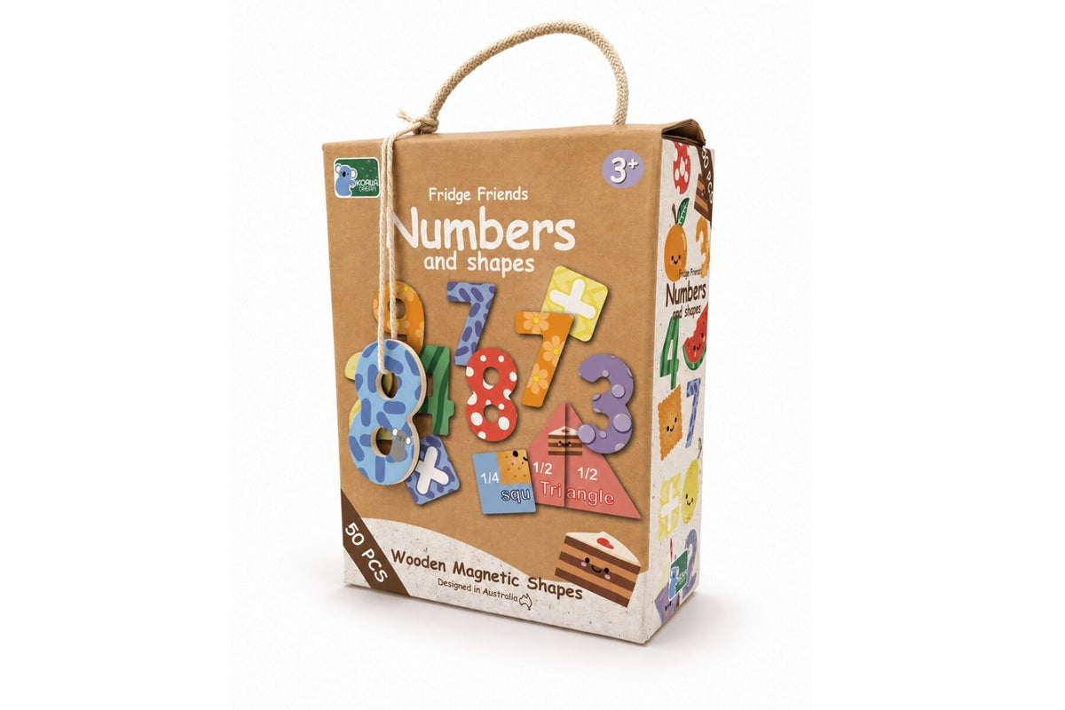 Fridge Friends Magnetic Numbers & Shapes 50pcs
