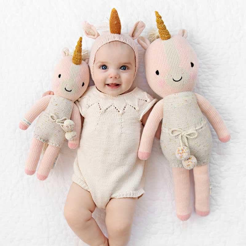 Close-up detail of the Ella the Unicorn