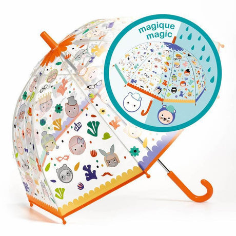 Faces Colour Change Child Umbrella