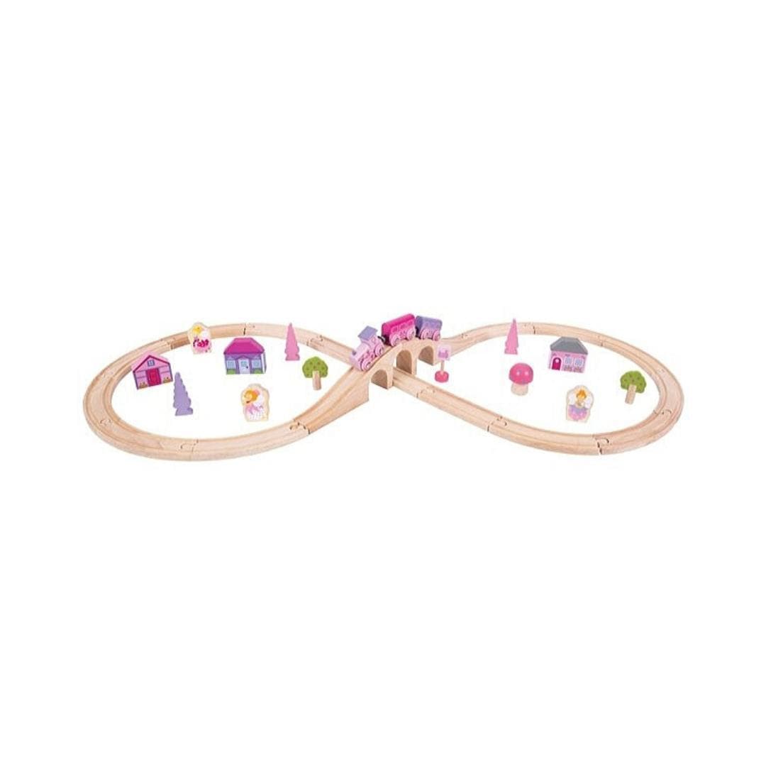 Bigjigs Fairy Figure of Eight Train Set toy vehicle – the prettiest railway in all the land