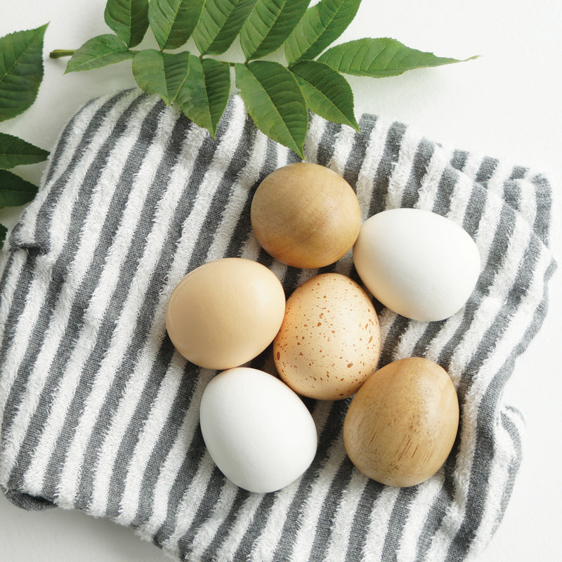 Farm Eggs Wooden Market Crate - 7 Piece