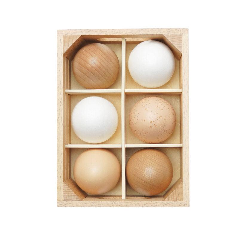 Farm Eggs Wooden Market Crate - 7 Piece
