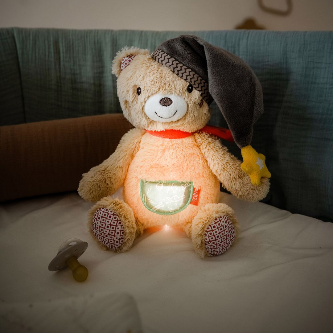 Close-up detail of the Fehn Night Light Bear