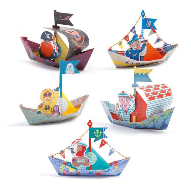 Floating Boats Origami-Creative Play & Crafts-My Happy Helpers