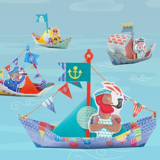 Floating Boats Origami-Creative Play & Crafts-My Happy Helpers