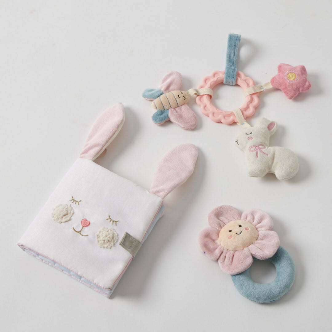 Close-up detail of the Flower Teether Toy