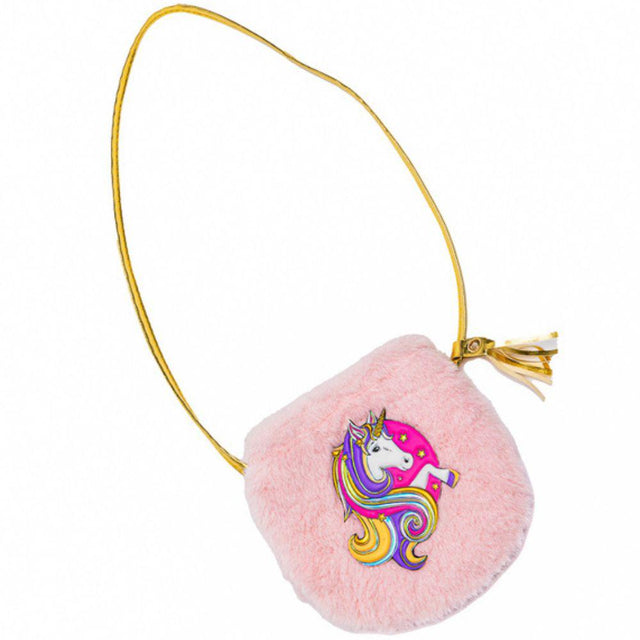 Fluffy Pink Unicorn Petite Purse