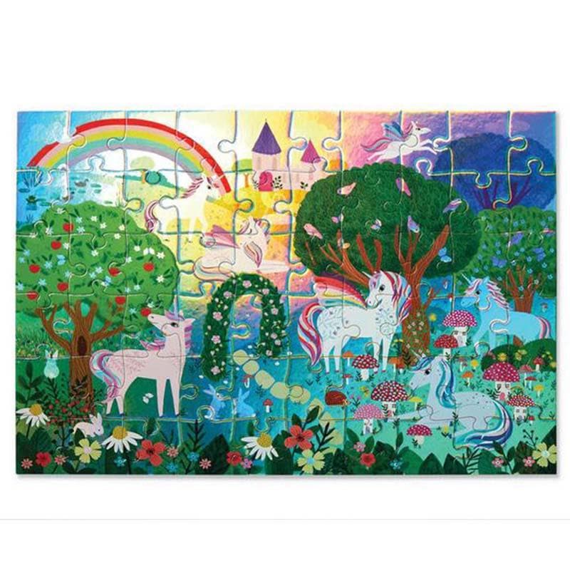 Foil Puzzle 60 pc - Sparkling Unicorn Jigsaw Puzzle | My Happy Helpers