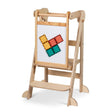 Folding Learning Tower - Varnish with Magnetic Board Pre Order Late August