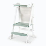 Folding Learning Tower - White / Sage LIMITED EDITION