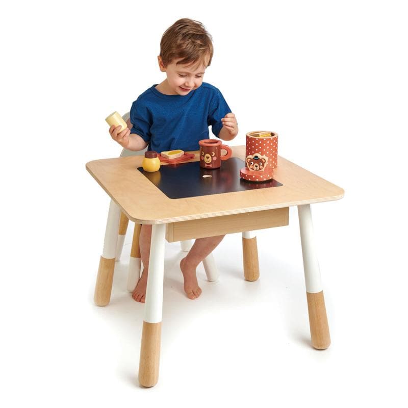 Tender Leaf Forest Table – a stylish and adorable wooden table with a hidden compartment