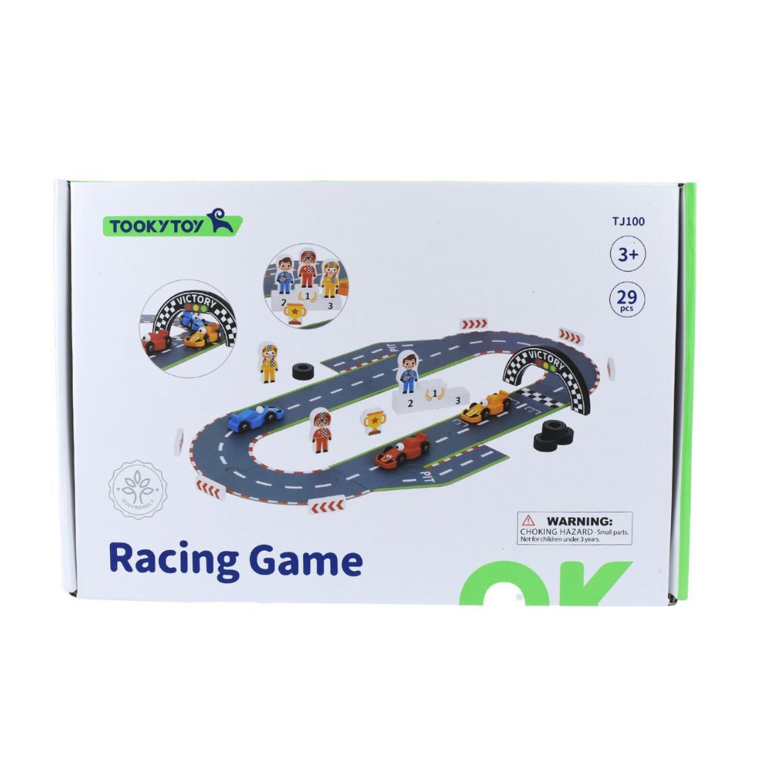 Formula racing puzzle playmat