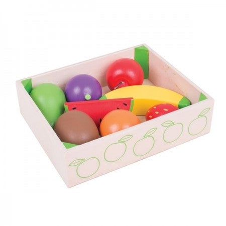 Bigjigs Fruit Crate wooden toy – fresh from the market – crate and all