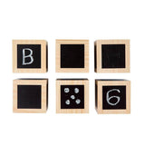 Fun with Chalk! Wooden Cubes-Babies and Toddlers-My Happy Helpers