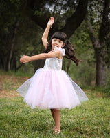 Pink Sequins Princess Dress