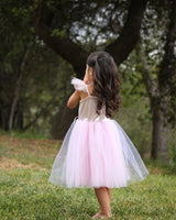 Pink Sequins Princess Dress