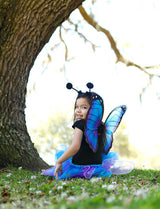 Midnight Butterfly Tutu with Wings & Headband