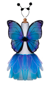 Midnight Butterfly Tutu with Wings & Headband