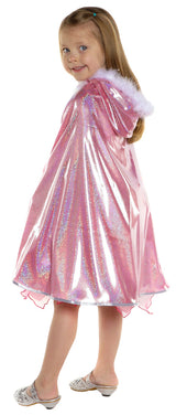 Pink Glitter Princess Cape