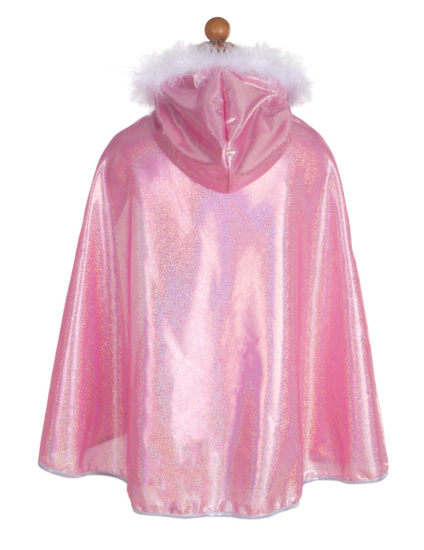 Pink Glitter Princess Cape