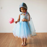 Blue & Silver Snow Queen Cape