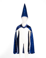Blue & Silver Sparkle Wizard Cape
